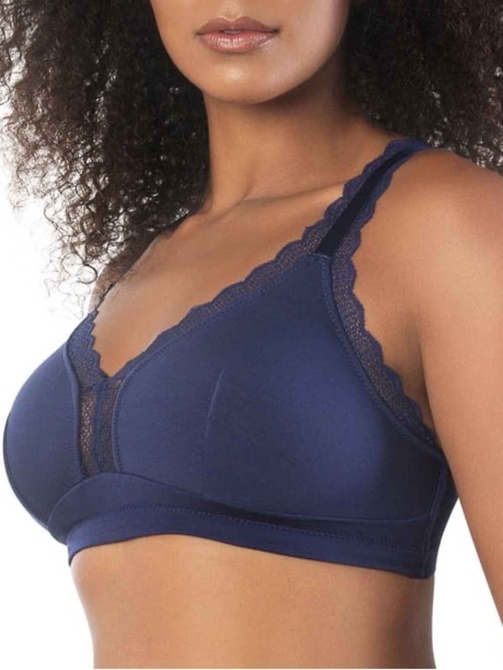 Parfait Dalis Wire Free Full Bust Navy Blue Bralette